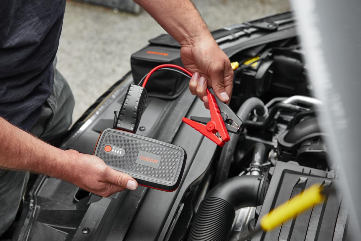 OSRAM BATTERYstart 300 1500A Starthilfe - für Motorrad/PKW bis 6L Benzin/3L Diesel