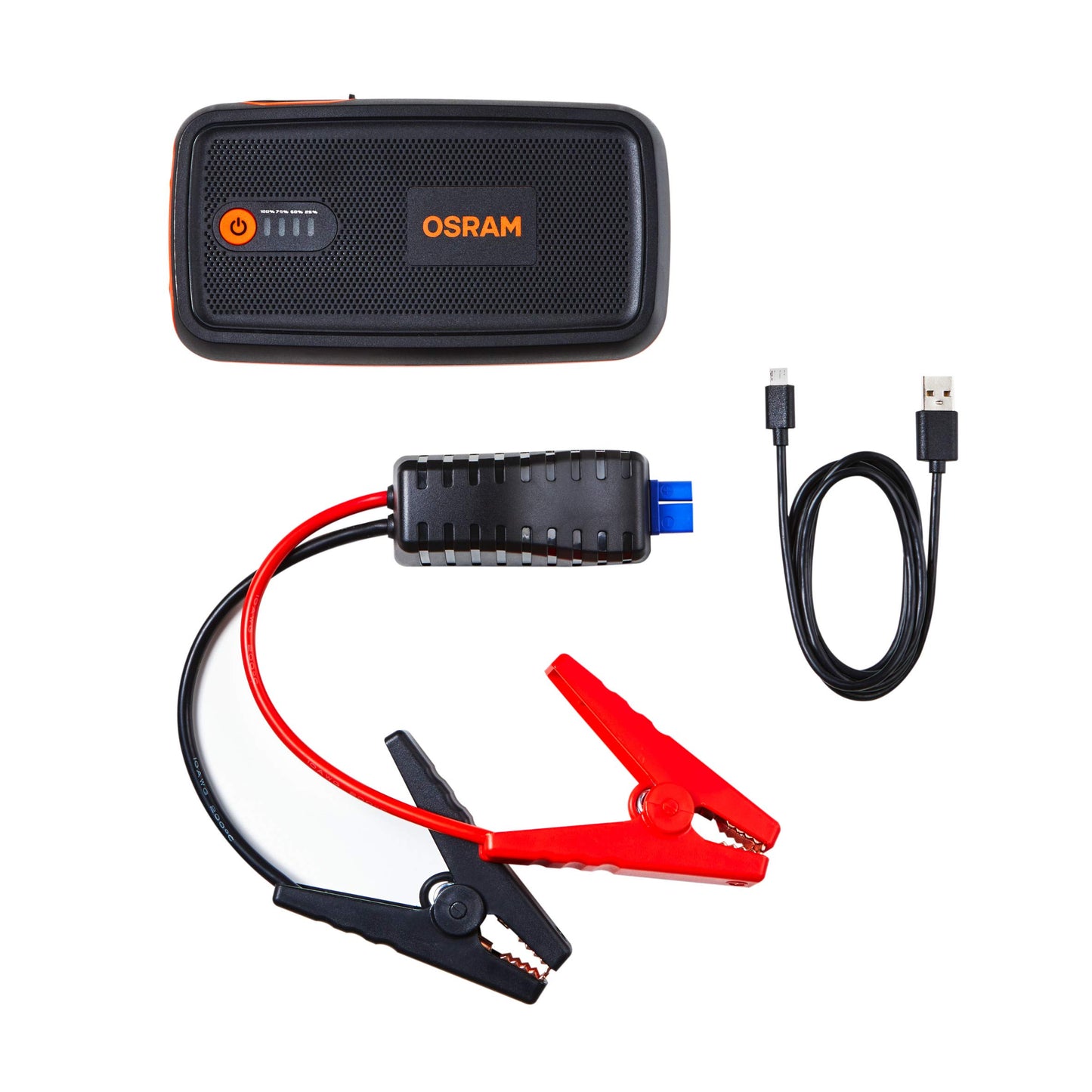 OSRAM BATTERYstart 300 1500A Starthilfe - für Motorrad/PKW bis 6L Benzin/3L Diesel